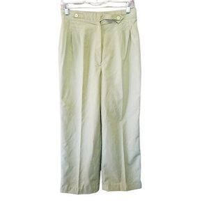 Jeanna Womens Size 14 Green Khaki  Solid Wide Leg Trouser Pants